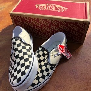 Brand new checkered vans